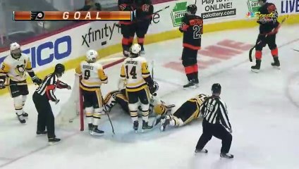 Travis Konecny records first career hat trick