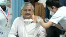 AIIMS chief Randeep Guleria gets vaccinated