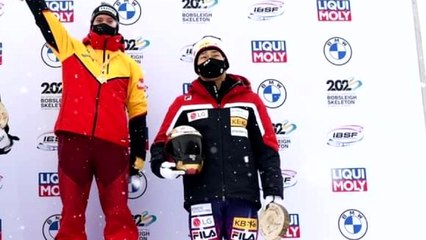 스켈레톤 윤성빈, 11개월 만의 실전서 월드컵 동메달 / YTN