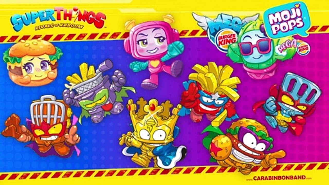 SUPERTHINGS Y MOJIPOPS MEGA - SUPERZINGS BURGER KING SERIE 2 - by CARA BIN BON BAND