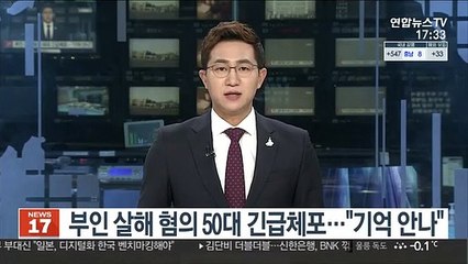 부인 살해 혐의 50대 긴급체포…"기억 안나"
