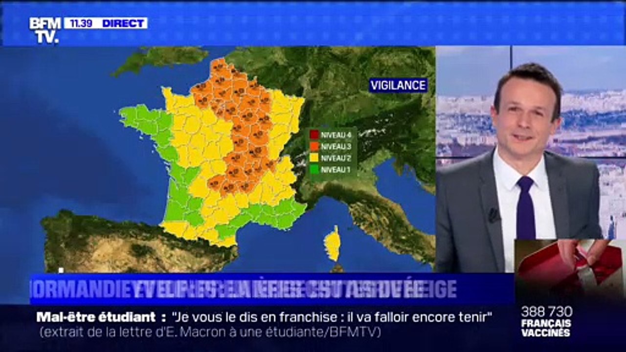 Normandie et Île-de-France: premières chutes de...
