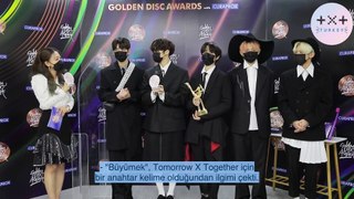 [Türkçe Altyazılı] 35th Golden Disc Awards Backstage Interview - Tomorrow X Together