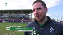 Griggs Proud Of Ireland Effort