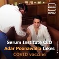 Adar Poonawalla takes a dose of Covishied As PM Modi Launches COVID Vaccination Program