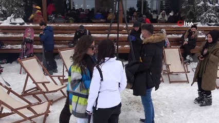 Uludağ'da kısıtlama kalktı, pistler doldu