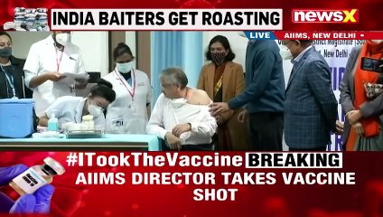 Скачать видео: Watch: AIIMS Director Dr. Randeep Guleria Takes Covid Vaccine Shot | NewsX