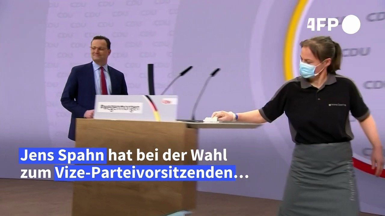 Spahn mit schwachem Ergebnis zum Vize-Vorsitzenden gewählt