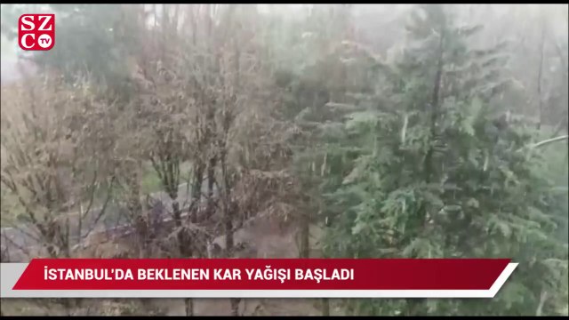 İstanbul’da kar yağışı başladı