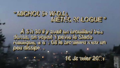 MICHOU64 W-D.D. MÉTÉOROLOGUE - 16 JANVIER 2021 - PAU - L'AURORE DE CE SAMEDI AVEC DU BROUILLARD