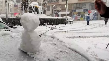 Soma’ya 3 yıl sonra kar yağdı