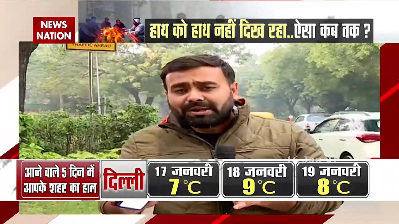 Fog envelopes capital city Delhi, Dal Lake Freezes, Records Coldest ni