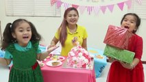 Suri Pretend Play Happy Birthday Surprise Party with Cake & Toys