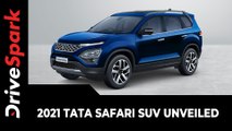 2021 Tata Safari SUV Unveiled | Production Commences At Pune Facility | Specs, Design & Others