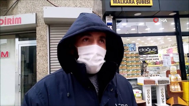 Tekirdağ'da yoğun kar: Vatandaş büyük sevinç yaşadı