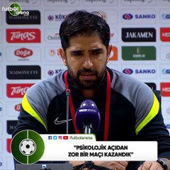 Erdal Güneş: "Psikolojik açıdan zor bir maçı kazandık"