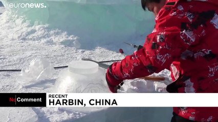 Les images féeriques du festival de sculptures sur glace et de neige d'Harbin
