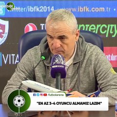 Rıza Çalımbay: "En az 3-4 oyuncu almamız lazım"