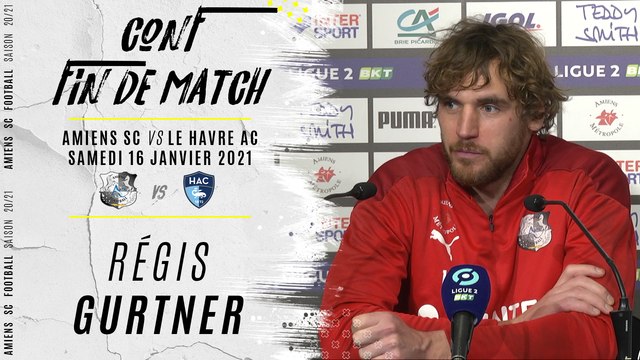 Conférence d'après match ASC - Le Havre : Régis Gurtner