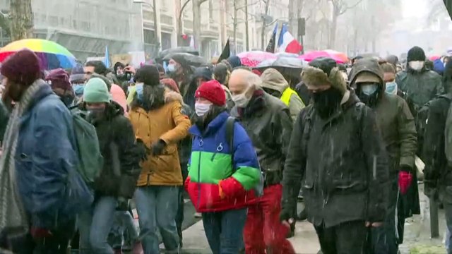 Protestos em França contra lei da segurança global