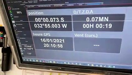 A bord d'Apivia à l'Equateur