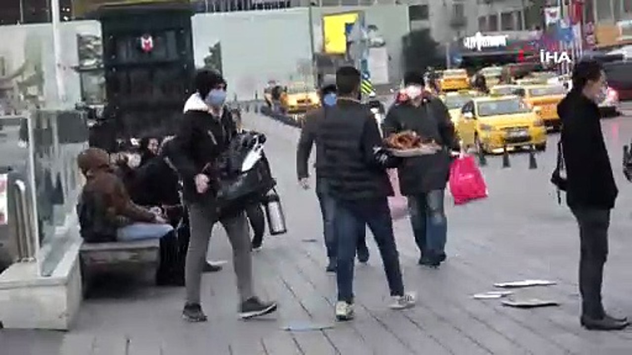 Taksim Meydanı'nda bayılma numarasıyla duygu sömürüsü kamerada