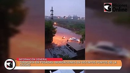 Tormenta en Posadas: inundaciones en distintos puntos de la cuidad