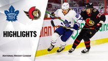 NHL Highlights | Maple Leafs @ Senators 1/16/21