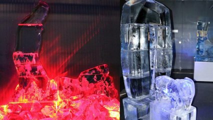 Erzurum’da ‘buz heykel’ sergisi