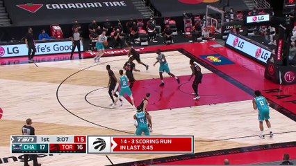 NBA : Les Raptors récidivent contre les Hornets