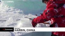 شاهد: منحوتات جليدية رائعة في مهرجان عالم الجليد والثلج في الصين