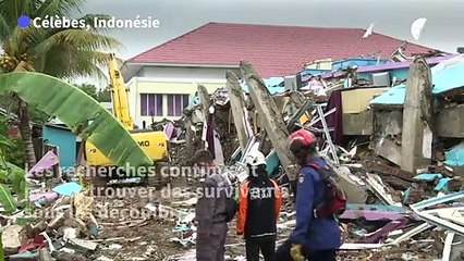 Indonésie: 60 morts dans le séisme de Célèbes, les recherches continuent