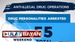 55 drug suspects arestado sa anti-illegal drug ops sa loob ng dalawang araw