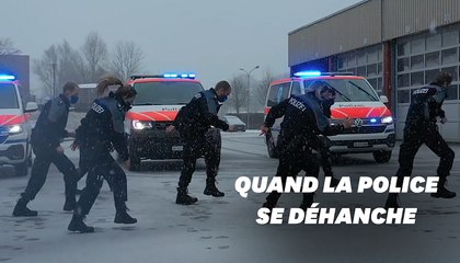 La chorégraphie de la police suisse pour faire oublier le coronavirus