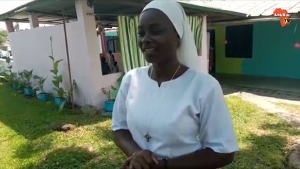Soeur Andrée Marcelle Affi, responsable de la subvention à la pouponnière Maria Poupo de Soubré : " Nous accueillons les orphelins de mère "