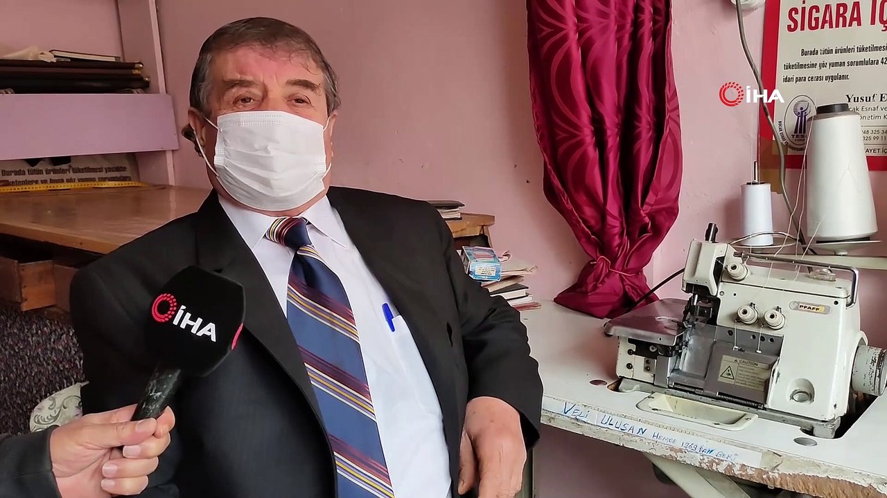 68 yaşında tek başına hazır giyime direniyor