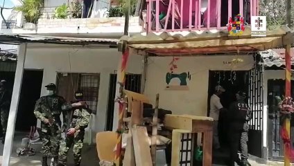 Intervención a olla de microtráfico en Cali