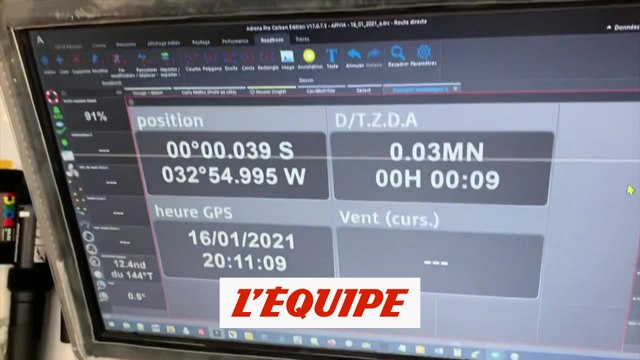 Dalin passe l'équateur - Voile - Vendée Globe