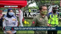 Cimahi Razia Tes Usap Antigen Bagi Pengendara Luar Kota, 1 Orang Positif Corona