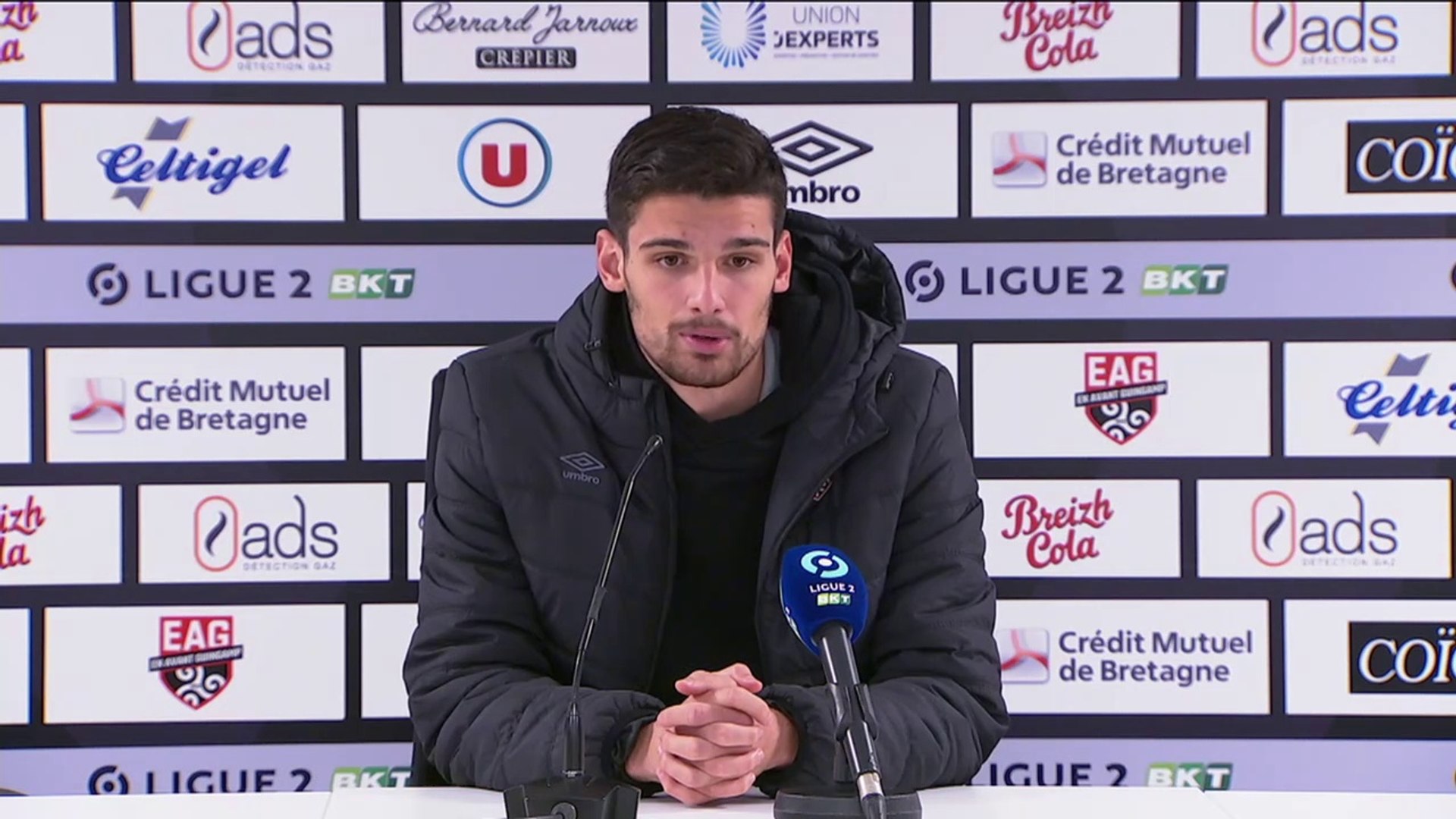 Baptiste Roux après EAG ASNL 0-0 J20 LIGUE 2 BKT 2020-21