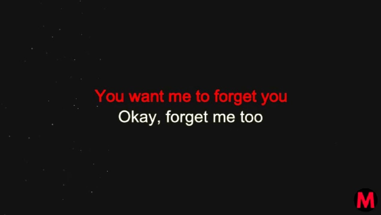 Forget Me Too Karaoke Version - Machine Gun Kelly ft. Halsey (Karaoke Songs With Lyrics)