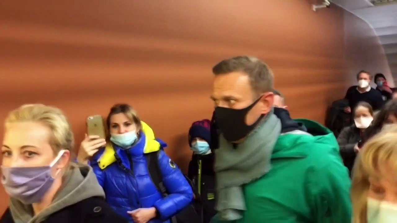 Nawalny nach Ankunft in Moskau festgenommen