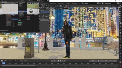 TUTO BLENDER VFX:Video chroma en entorno 3D "al puro estilo Hubert" en Castellano (habla hispana)