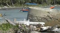 Lo que el agua se llevó: el cementerio y varias casas son ahora un recuerdo en Moñitos, Córdoba