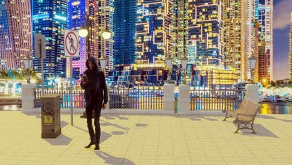 Una prueba de integración de video chroma 2d en entorno 3d con Blender.