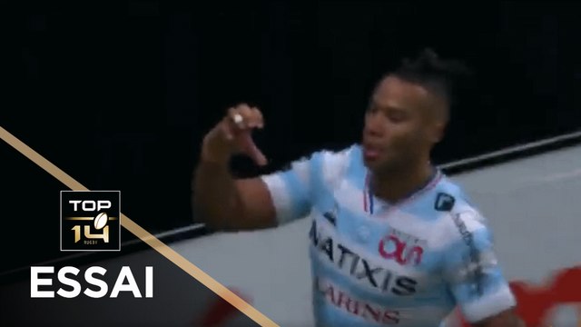 TOP 14 - Essai de Teddy THOMAS (R92) - Racing 92 - Toulon - J5 - Saison 2020/2021