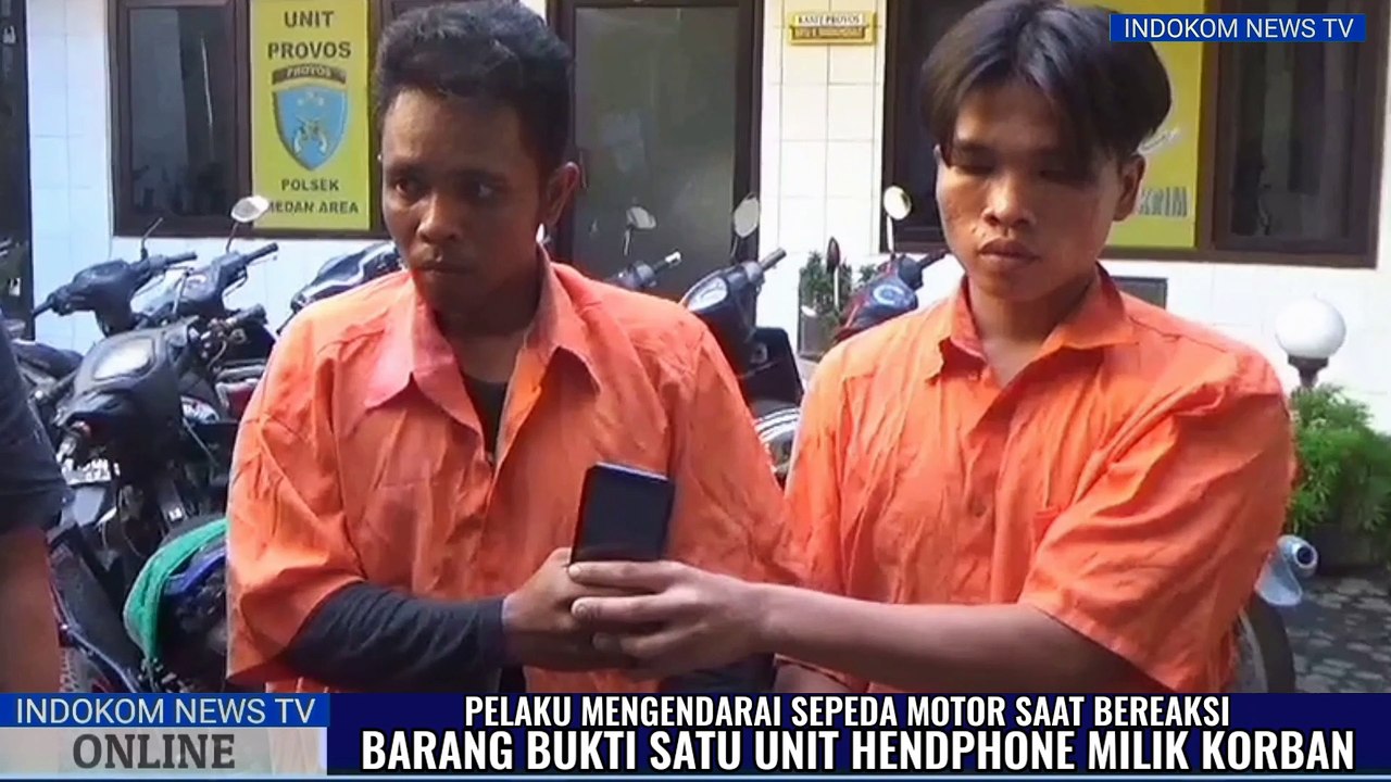 Pelaku Cambret Hendphon  di Gelandang Kekantor Polisi