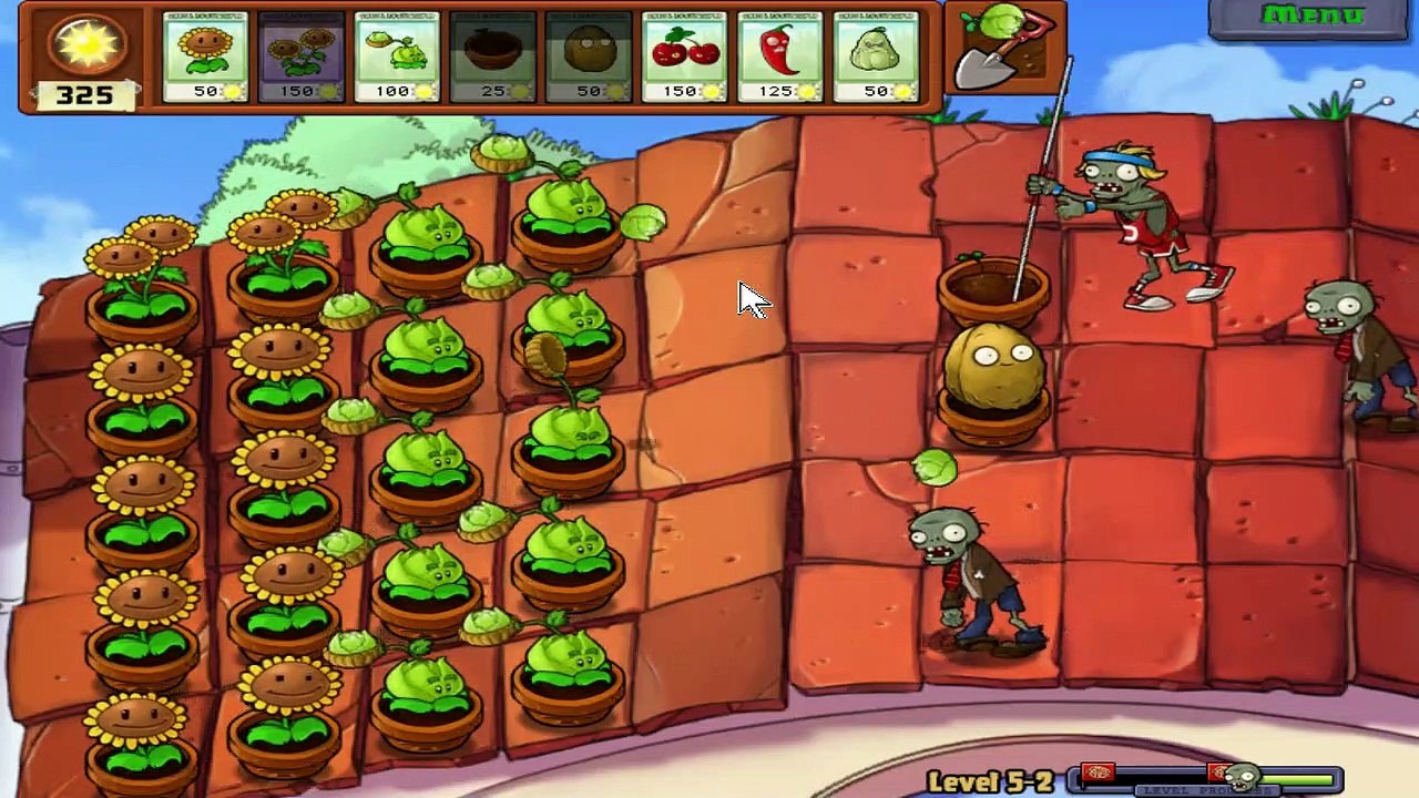 Getting Kernel-Pult - Adventure - Level 5-2 - Plants Vs Zombies