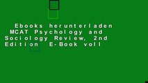 Ebooks herunterladen  MCAT Psychology and Sociology Review, 2nd Edition  E-Book voll