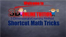 Shortcut Math Tricks - Nikhilam Method